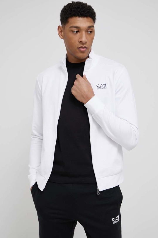 Odzież EA7 Emporio Armani dres bawełniany 8NPV51.PJ05Z biały