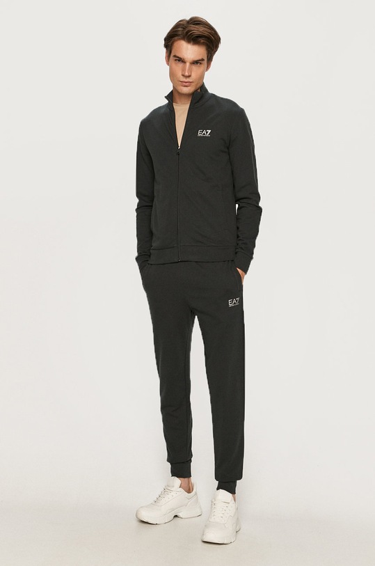 Pamučna trenirka EA7 Emporio Armani pletivo mornarsko plava 8NPV51.PJ05Z