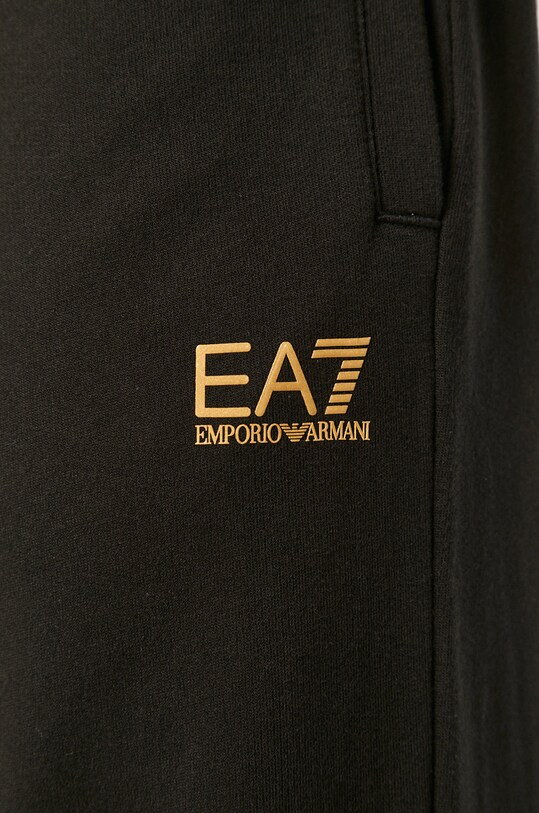 EA7 Emporio Armani spodnie dresowe bawełniane czarny 8NPP53.PJ05Z