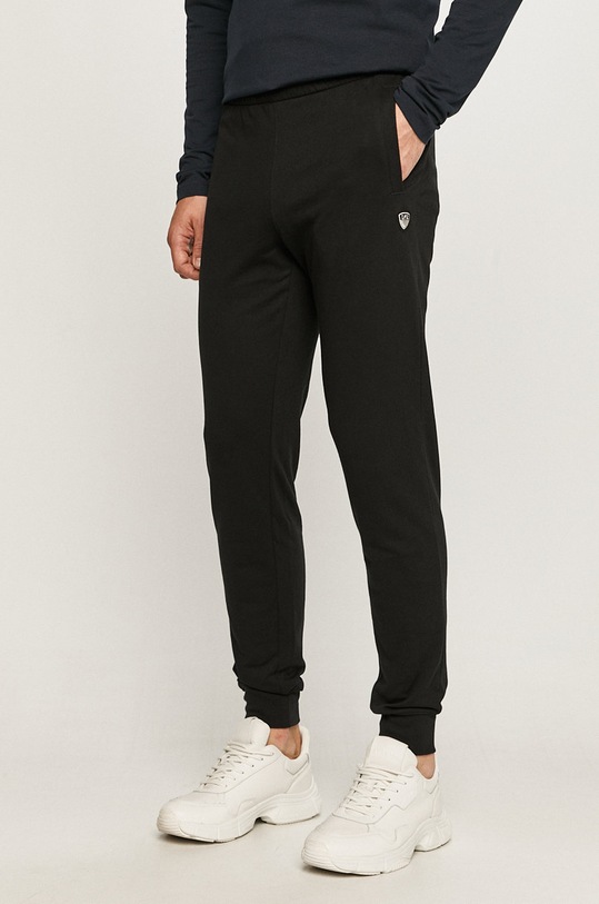 EA7 Emporio Armani - Nohavice pletenina čierna 8NPP60.PJ05Z