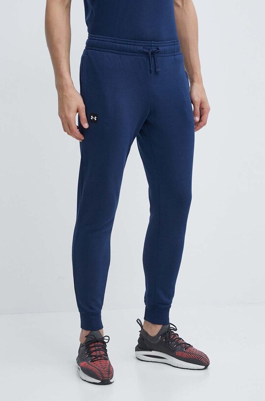 Under Armour - Spodnie 1357128.408 dzianina granatowy 1357128.408