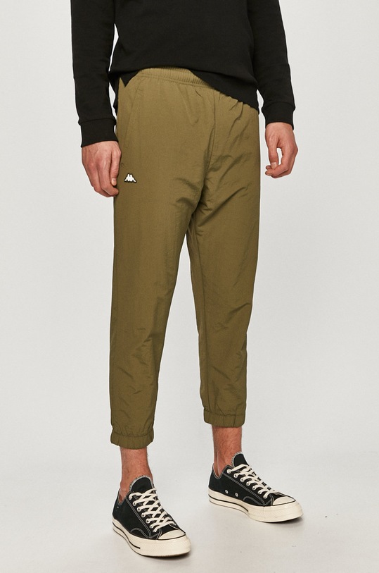 Kappa - Spodnie tkanina zielony 308022