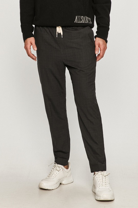 AllSaints - Spodnie Acrux tkanina czarny MM017W