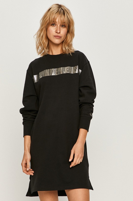 Calvin Klein Jeans - Rochie mini negru J20J214161