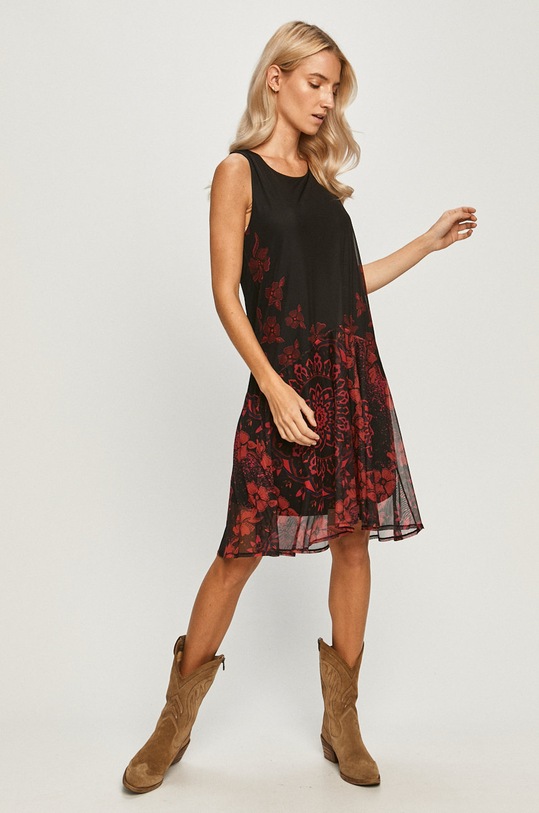 Desigual - Rochie 20WWVK97 negru AW20