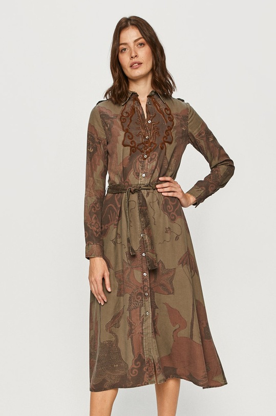 Oblečení Desigual - Šaty 20WWVW79 tyrkysová