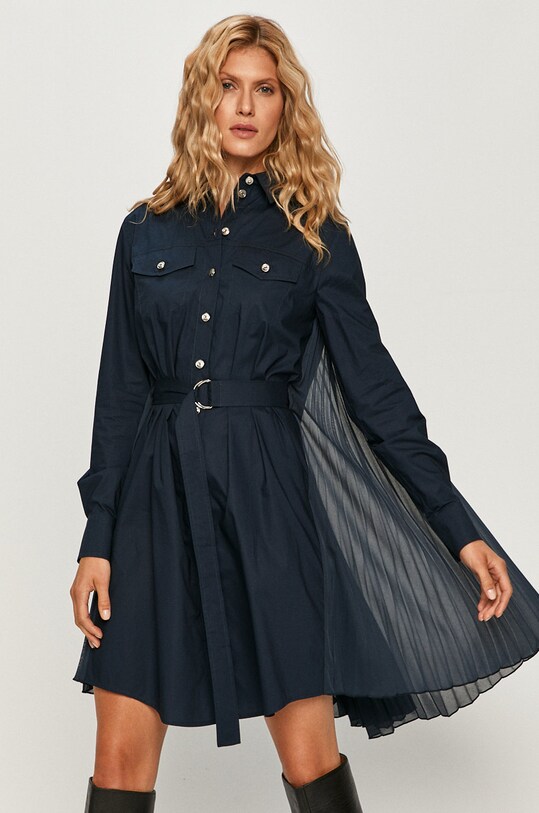 Sportmax Code - Šaty bavlna tmavomodrá 72262006600