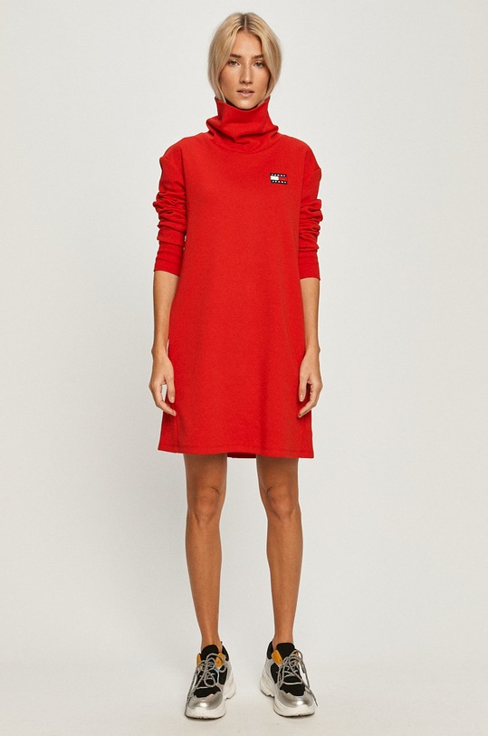 Tommy Jeans - Šaty DW0DW08877 červená AW20
