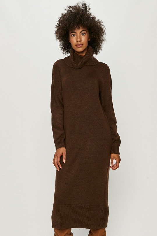 Haljina Only bez uzorka smeđa 15214595