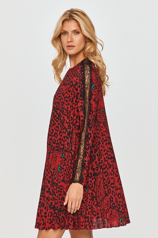 Red Valentino - Sukienka wzorzyste czerwony UR3VAR5056B