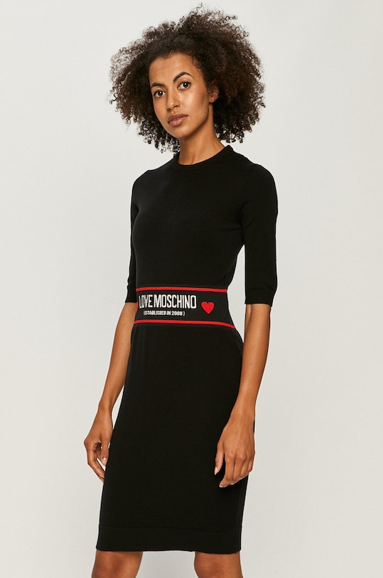 Love Moschino - Ruha rövid fekete W.S.15R.10.X.1370