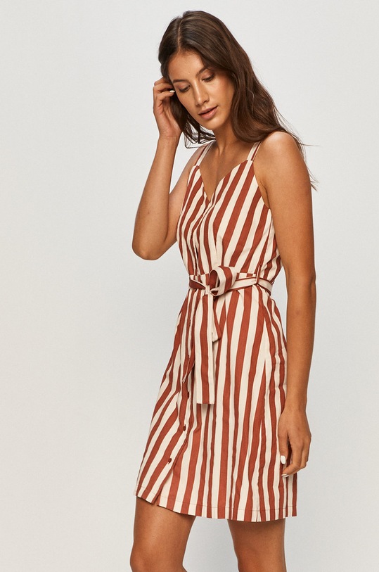 Vero Moda - Sukienka wzorzyste bordowy 10227852