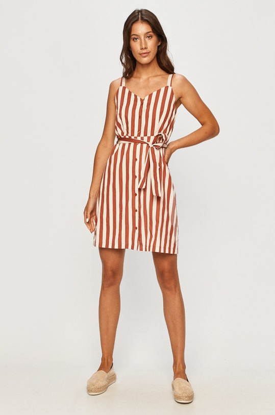 Vero Moda - Sukienka 10227852 bordowy AW20