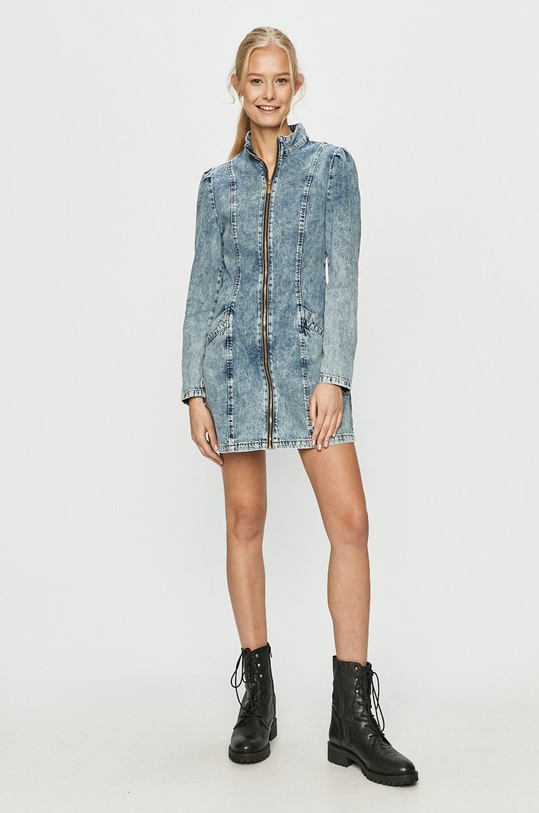 Tally Weijl - Džínové šaty SDRDECOCO fialová AW20