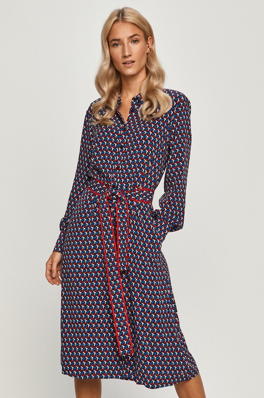 Tommy Hilfiger - Плаття візерунок темно-синій WW0WW30183