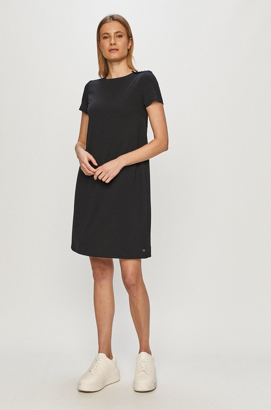 Tommy Hilfiger - Šaty WW0WW28166 tmavomodrá AW20