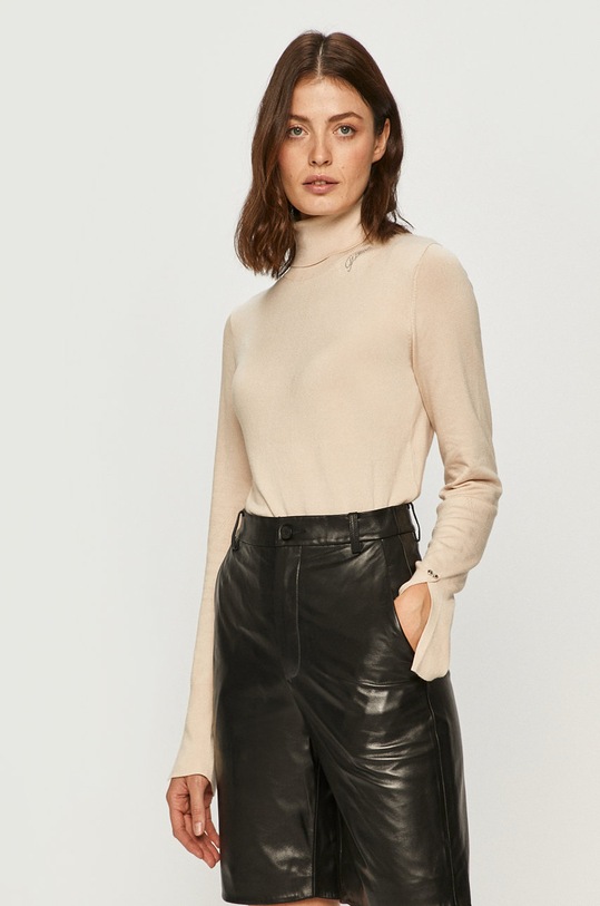 Guess Jeans - Pulover subtiri bej W0BR1R.Z2NQ0