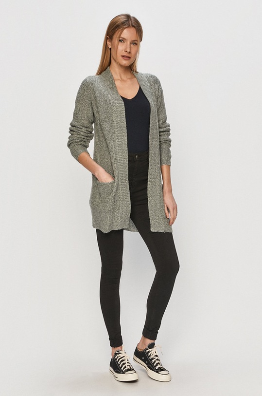Jacqueline de Yong - Kardigán 15211483 zelená AW20