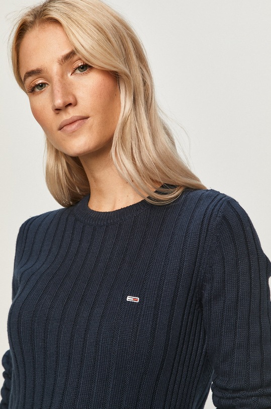 Tommy Jeans - Pulover DW0DW09082 bleumarin