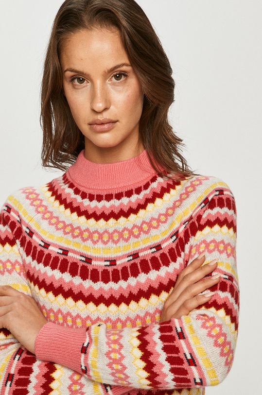 Tommy Jeans - Sweter DW0DW08859 różowy DW0DW08859