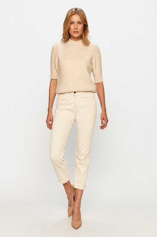 Vero Moda - Sweter 10233439 beżowy AW20