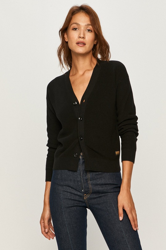 G-Star - Kardigan D17681.C560.6484 pozostałe czarny D17681.C560.6484