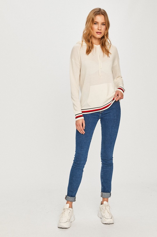 Tommy Hilfiger - Svetr WW0WW29218 bílá AW20