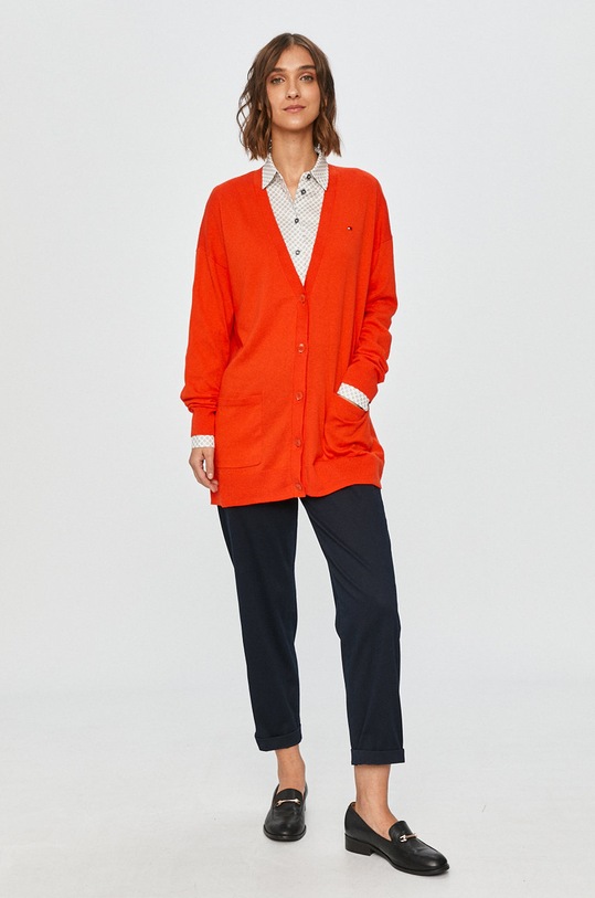 Tommy Hilfiger - Cardigan WW0WW28882 portocaliu AW20