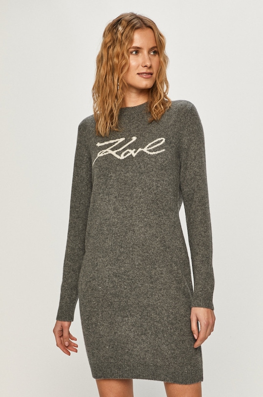 Karl Lagerfeld - Pulover groase gri 206W2010