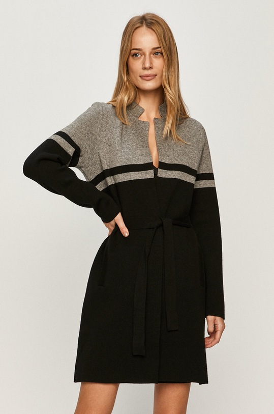 Morgan - Cardigan uni gri 202.MBASS