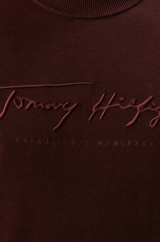 Tommy Hilfiger - Sweter MW0MW14421 bordowy