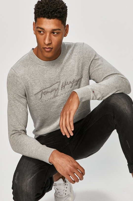 Tommy Hilfiger - Sweter pozostałe szary MW0MW14421