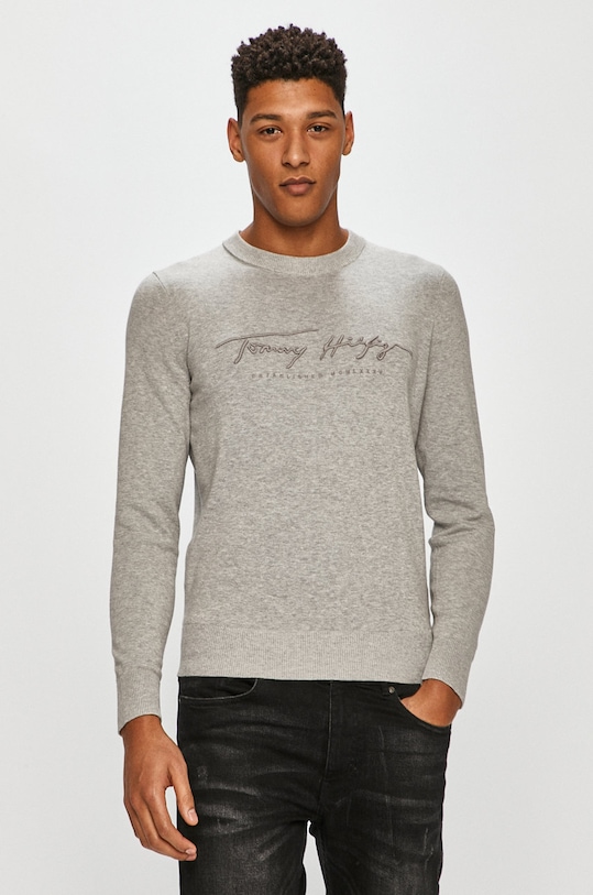 Tommy Hilfiger - Sweter MW0MW14421 szary AW20