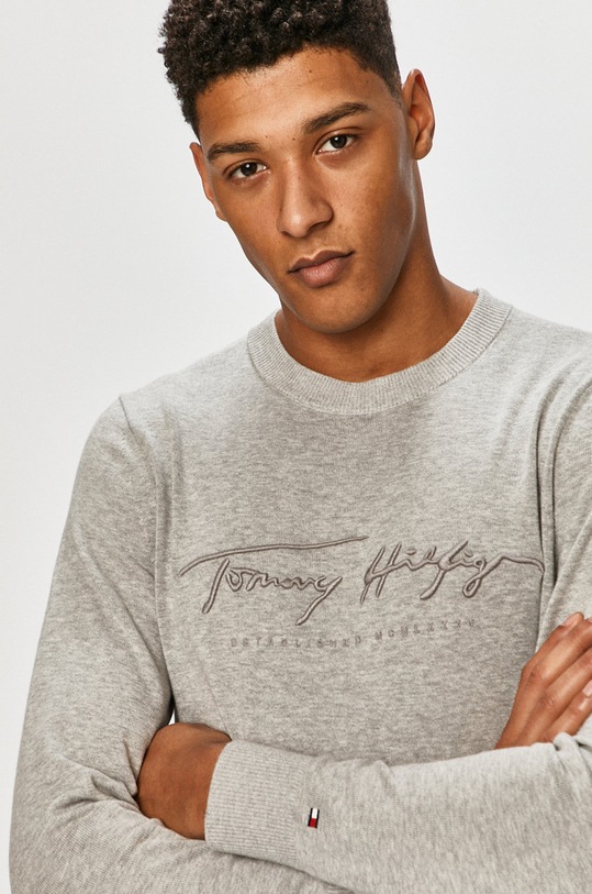 Tommy Hilfiger - Sweter szary MW0MW14421