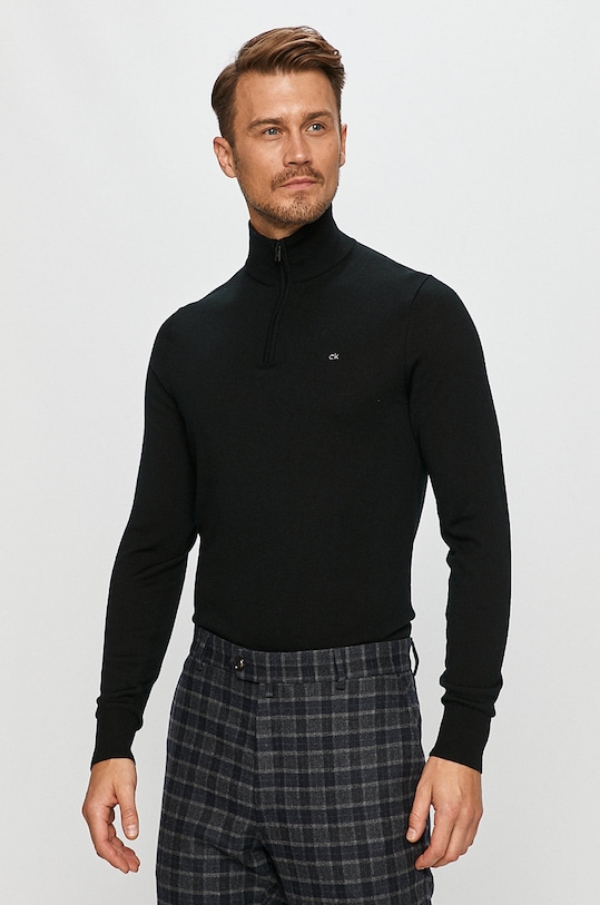 Calvin Klein - Pulover subtiri negru K10K102745