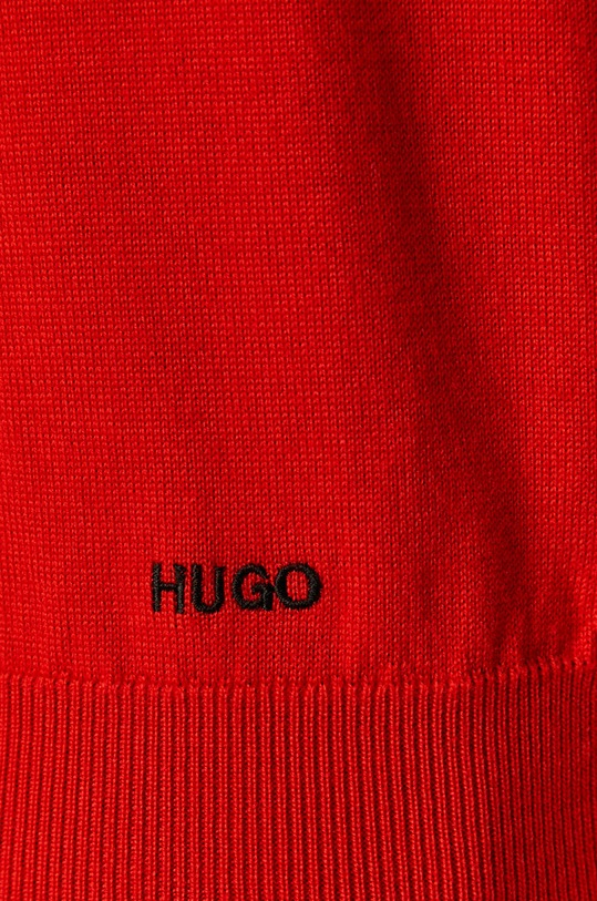 HUGO - Sweter 50435679 50435679 czerwony