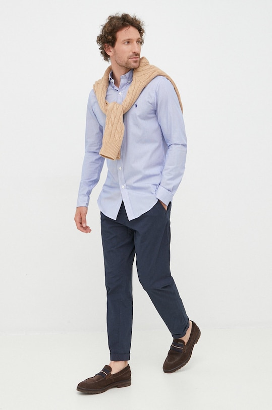 Хлопковый свитер Polo Ralph Lauren 710775885014 бежевый AW22