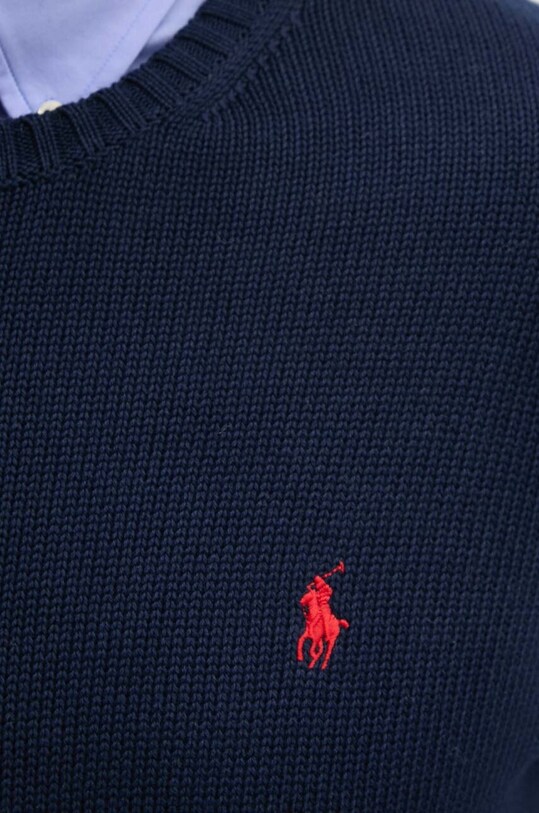 Бавовняний светр Polo Ralph Lauren 710810846001 темно-синій