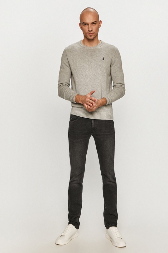 Polo Ralph Lauren - Sweter 710810846004 710810846004 szary AW20
