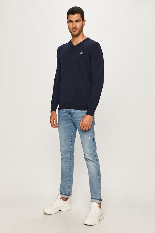 Lacoste sweter AH1951 granatowy AW24