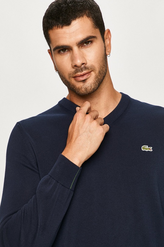 Lacoste sweter AH1951 granatowy
