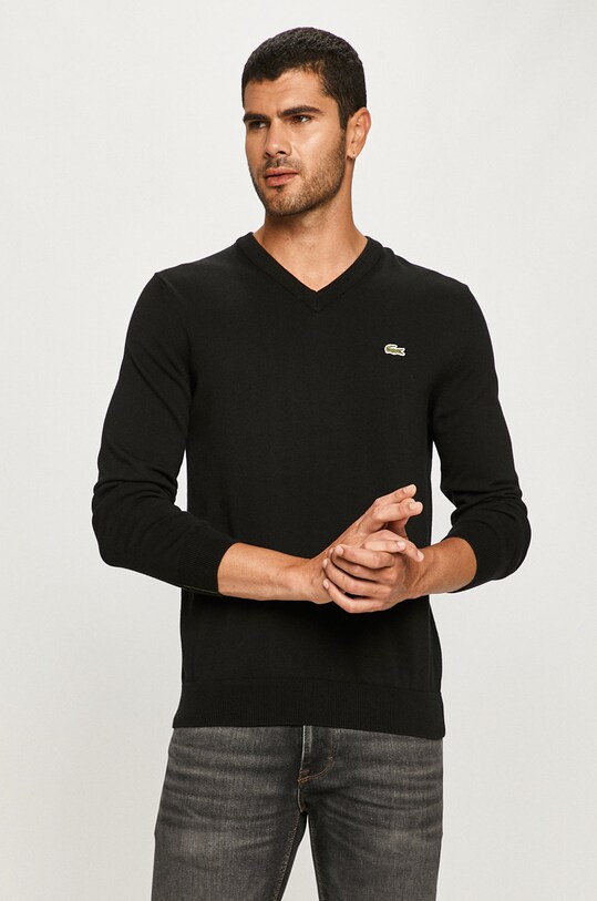 Πουλόβερ Lacoste μαύρο AH1951