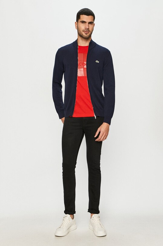Lacoste cardigan AH1957 blu navy AW24
