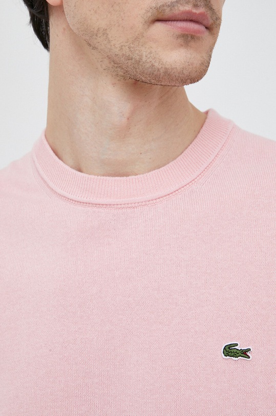 Lacoste sweter AH2193 różowy