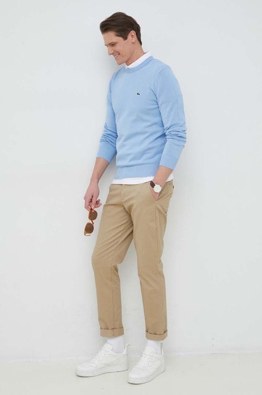 Lacoste sweter AH2193 niebieski SS23