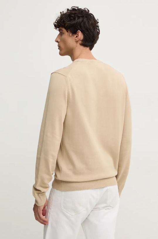 Îmbrăcăminte Lacoste pulover de bumbac AH1985 bej