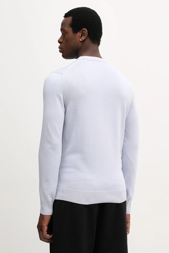 Odzież Lacoste sweter bawełniany AH1985 niebieski