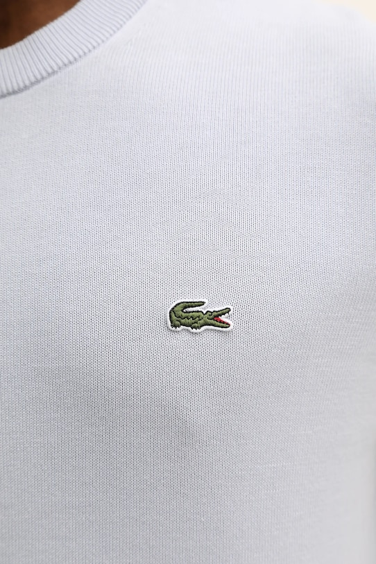 Lacoste sweter bawełniany AH1985 niebieski