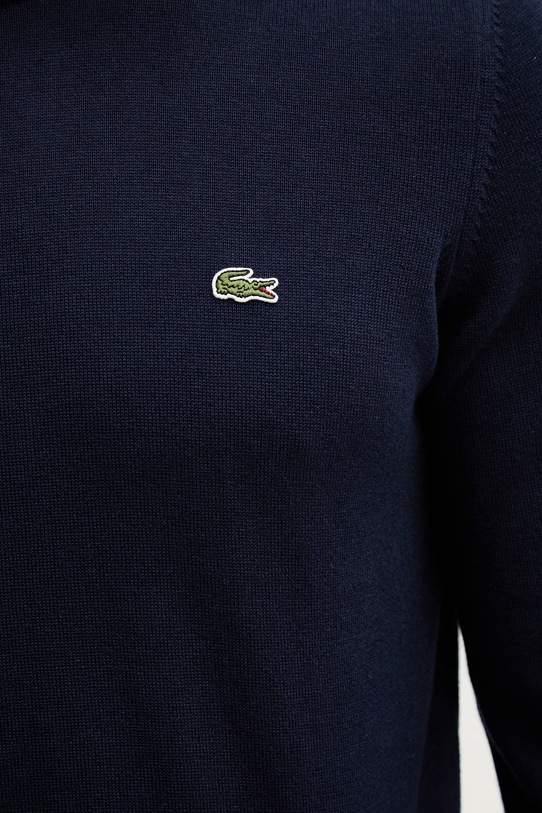 Lacoste sweter bawełniany AH1985 granatowy