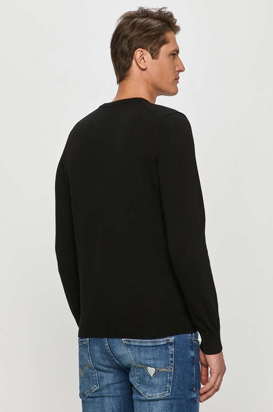 Îmbrăcăminte Lacoste pulover de bumbac AH1985 negru